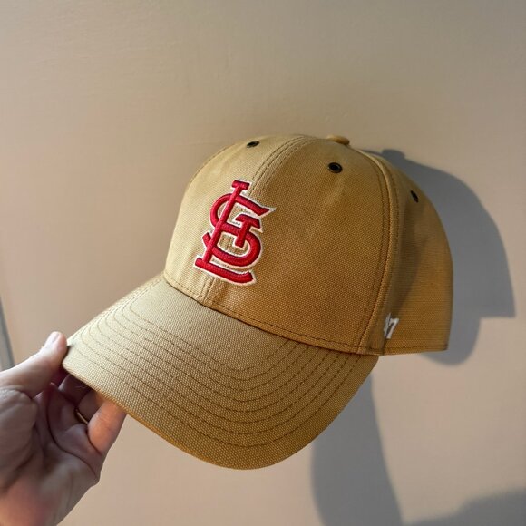 47 St Louis Cardinals Carhartt Hitch Adjustable Hat - Brown - Picture 1 of 5